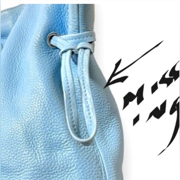 Tory Burch Baby Blue Marion Slouchy Tote - Picture 13 of 13